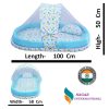 Baby Bedding Set with Mosquito Net and Bumper Guard (Blue) Cotton