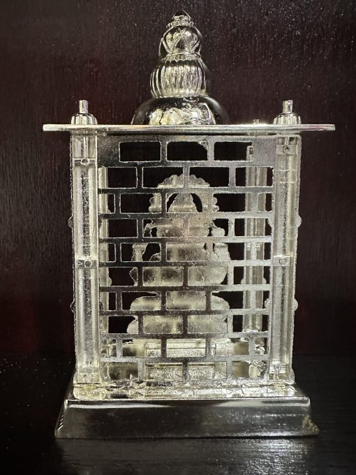 Brass Ganesha Statue With Temple Setup