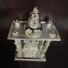 Brass Ganesha Statue With Temple Setup