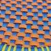 Natural Bamboo Mudda/Mudh/Mora/Muda Stools Chair Stool With Orange An Blue (13X12)) Natural Bamboo Mudda/Mudh/Mora/Muda Stools Chair Stool With Orange An Blue (13X12))