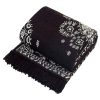 Designer Superfine Cotton Bed Cover Carpet | Rug | (Navy Blue