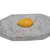 Turmeric And Sandal Chandan Turmeric Haldi Grinding Mortar Stone (Grey_11 X 7 X 3 Cm) Traditional Rubbing Stone Sandal Turmeic Grinding Mortar Stone
