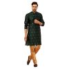 Traditional Means Cotton Silk Kuurta And Pyjama Set