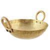 Hammered Brass Kadhai (3 L