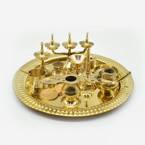 Traditional Kerala Ashtamangalyam Set For Pooja