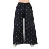 Women''S Western Fit Palazzo - Black Free Size Fits Upto 2Xl