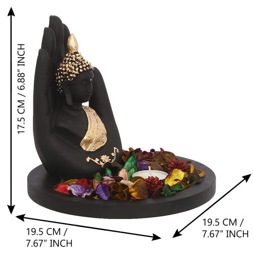 Home Decorative Buddha Statue With Candle Light