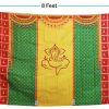Talambralu Ganesh Bells Backdrop Cloth For All Festivals/House Hold Functions/Haldi Function &Amp; Any Traditional Ceremonies(Washable) 5Feet Height * 8 Feet Width Talambralu Ganesh Bells Backdrop Cloth For All Festivals/House Hold Functions/Haldi Function &Amp; Any Traditional Ceremonies(Washable) 5Feet Height * 8 Feet Width
