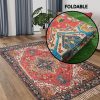Printed Asian Foldable Mat Bamboo, Korai Grass, Chatai ,Foam, 6 X 6 Ft) Printed Asian Foldable Mat Bamboo