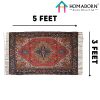 Printed Asian Foldable Mat Bamboo, Korai Grass, Chatai ,Foam, 6 X 6 Ft) Printed Asian Foldable Mat Bamboo