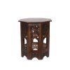 Handcrafted Wooden Sturdy Foldabe Round Stool - 12Inch Round And 12 Inch Height)