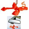 Flying Lord Hanuman Hanging Idol For Car Orange Hindu God for Power & Protection Flying Lord Hanuman Hanging Idol For Car Orange Hindu God for Power & Protection