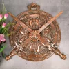 Ganesh Swastik Metal Wall Hanging - 7 Inch