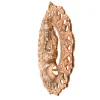 Metal Sitting Ganesh Wall Hanging - 15 inch