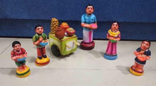 Pani Poort Set - Clay Set Navaratri Golu/Kolu Set - Gollu Dolls, Kolu Dolls Kolu Dolls