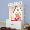 White Pooja Home Mandir / Home Temple (38x18x22.5 inches )