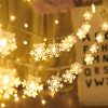 Snow Flake String Lights for Indoor Outdoor Decoration Diwali Light for Party 15 Meter 100 LED