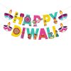 Diwali Theme Party Decoration,DIWALI Themes party Favors for party Decoration(Banner) Diwali Decoration Bunting Banner