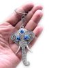Evil Eye Silver Lord Ganesha Keychain Evil Eye Silver Lord Ganesha Keychain