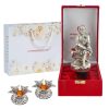 Silver Sai Baba Statue with Beautiful Gift Box Packing and with Carry Bag and2 Pieces Diya Set (16 cm X 7 cm X 5.5 cm) Silver Sai Baba Statue with Beautiful Gift Box Packing and with Carry Bag and2 Pieces Diya Set (16 cm X 7 cm X 5.5 cm)