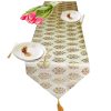 Beige Dopian Silk Table Runner