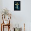 Synthetic Wood Framed Jesus Christ Cross Wall Art Painting Synthetic Wood Framed Jesus Christ Cross Wall Art Painting