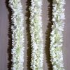 White Jasmine Flower Fabric Gajra 14 inch - One piece
