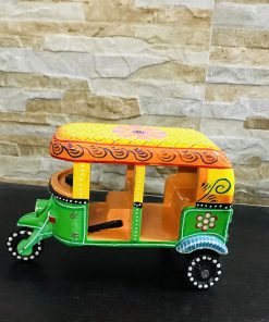 Handcrafted Multicolor Wooden Indian Auto Showpiece Handcrafted Multicolor Wooden Indian Auto Showpiece Wooden Showpiece &Multicolored Toy | Souvenir Gift