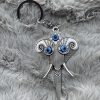 Evil Eye Silver Lord Ganesha Keychain Evil Eye Silver Lord Ganesha Keychain