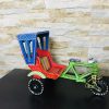 Handcrafted Multicolor Wooden Indian Auto Showpiece Handcrafted Wooden Indian Auto Rickshaw Showpiece Wooden Showpiece&Multicolored Toy | Souvenir Gift