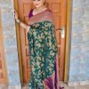 Blue Soft Silk Saree With Fancy Zari Weaved Big Border