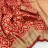 Red Banarasi Soft Silk Saree