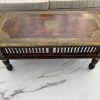 Mango Wood Hand Carved Bedside Table