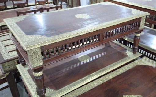 Mango Wood Hand Carved Bedside Table
