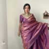 Red Banarasi Soft Silk Saree