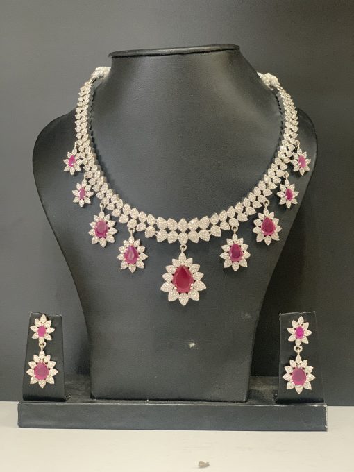 White Necklace Set