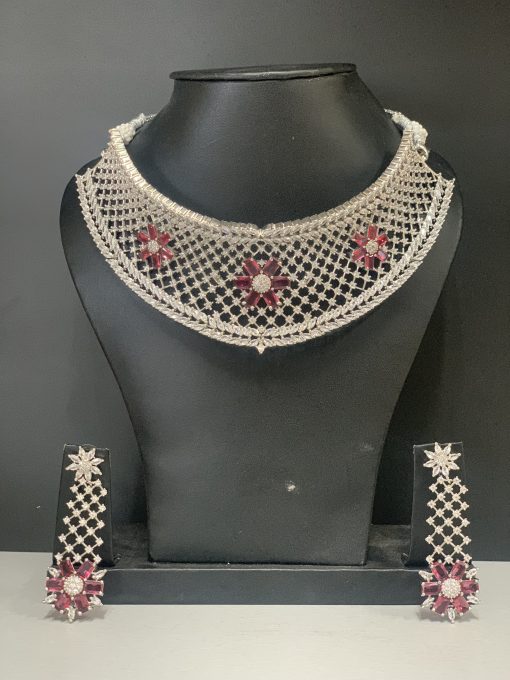 White Necklace Set
