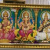 Five Hindu God And Goddess Photos In A Single Frame For Pooja 52 x 20 CM Five Hindu God And Goddess Photos In A Single Frame For Pooja 52 x 20 CM