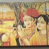 Wooden 7mm Radha Krishna Split Digital Wall Painting 5 pieces 30 x 50 inches
