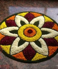 Soft Cotton Traditional Modern Rangoli Door Mat