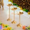 Set of 3 Urli Bowl Tealight Holder Stand
