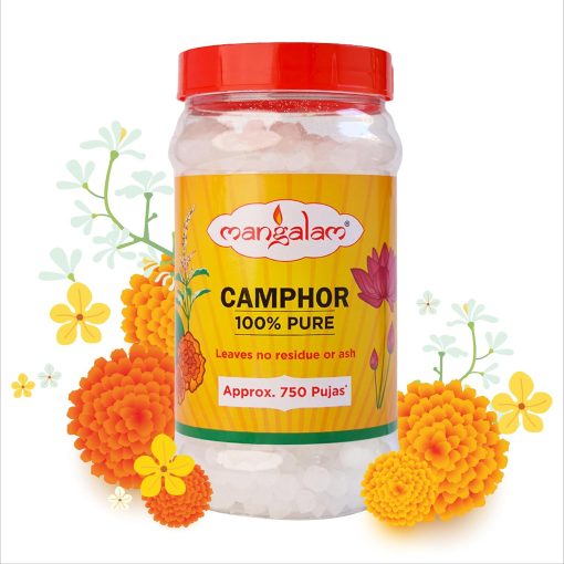 Mangalam Camphor Tablet 500G Jar - Pack Of 1