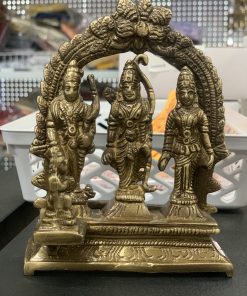 Antique Ram Darbar 3 Hindu God Brass Statue