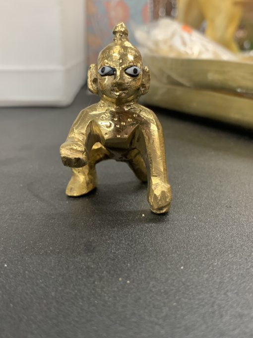 Brass Vrindavan Laddu Gopal Statue No.2