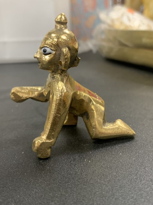 Brass Vrindavan Laddu Gopal Statue No.2