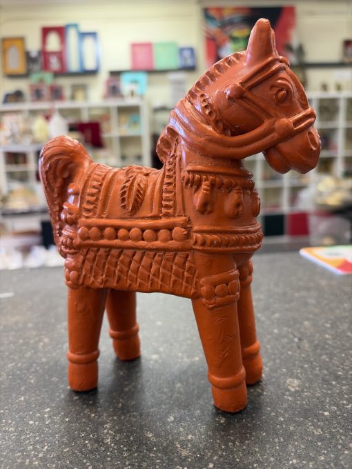 Clay terracotta Horse Statue Home Decor (4 Inch) Clay terracotta Horse Statue Home Decor (7 Inch)