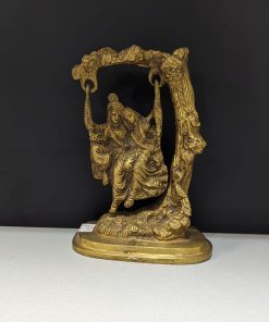 Kannan Radhai Brass Swing Statue (7 inch)