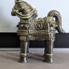 Clay Horse Statue Home Decor pair (15 Inch)