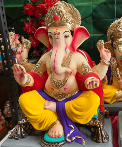 Eco Friendly Ganesha / Ganapati Idol 8 nches | Clay Ganesha Idol/ Ganesh Chaturthi Decoration Vinniyagar