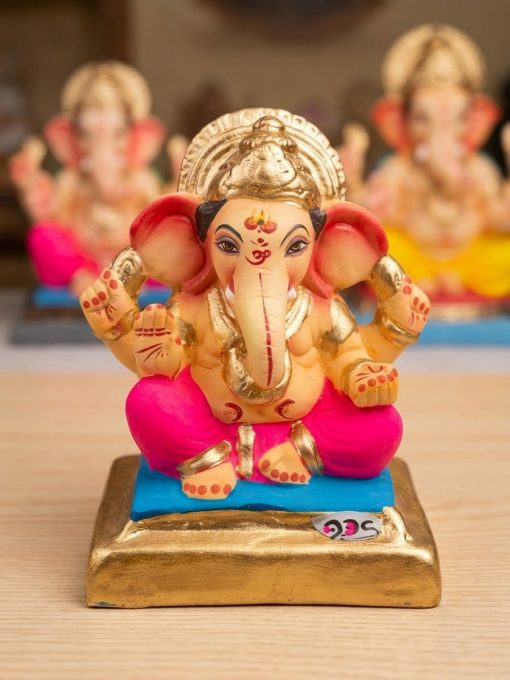 Eco-friendly clay Ganesha idol 6 inches